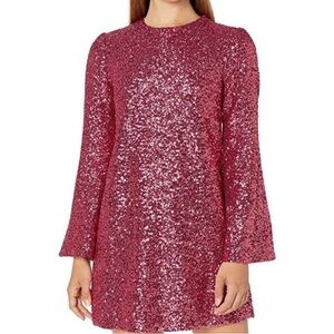 Jill Stuart Pink Sequin Mini Dress